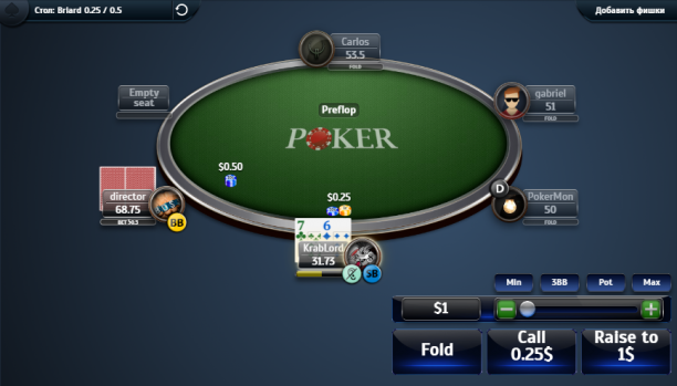 1xbet-poker-table